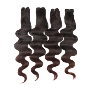 Mèche de 20 pouces aux cheveux ondulée en fibre synthétique