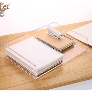 Support de rangement de documents en acrylique transparent 31.5 * 22.2 * 6.8cm