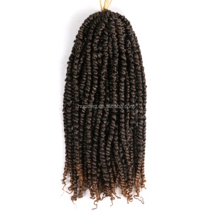 Mèche de 18 pouces aux cheveux torsadé en fibre synthétique basse température