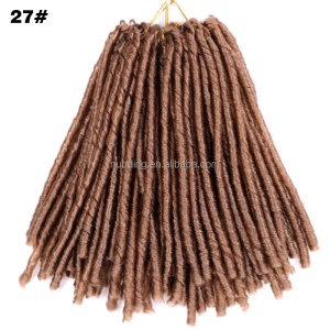 Extensions de cheveux faux locs synthétique 14 pouces 30 braids