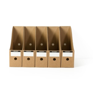 Porte-documents en papier kraft de bureau 5 compartiments