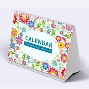 Calendrier de bureau en anglais 2021-2022