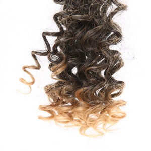 Extension de cheveux bouclés courts 10 pouces Fibre de haute température