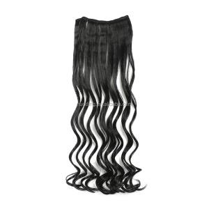 Extensions capillaires synthétiques  noirs12-28 pouces