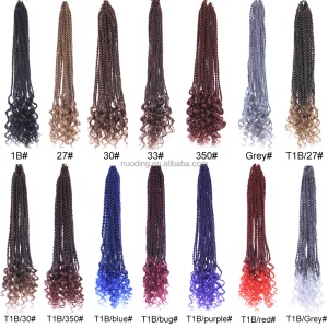 Extensions de cheveux  synthétique tressés 18 pouces