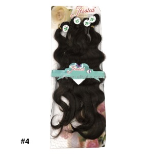 Extension de cheveux lot de 4 pièces cheveux ondulés avec fermeture dentelle