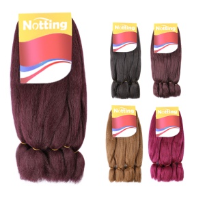 Extension de cheveux lot de 6pcs 24 pouces pour tressage fibre de haute température