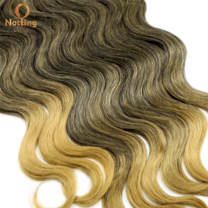 Extension de cheveux 16 pouces cheveux synthétiques Deep Wave