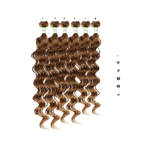 Mèche ondulé *6  en fibre synthétique