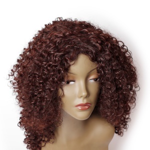 Perruque crépus en fibre synthétique pour femme