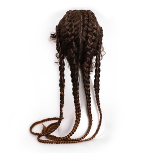 Perruque synthétique aux cheveux tressée