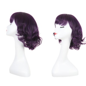 Perruque synthétique sans dentelle  cheveux bouclés