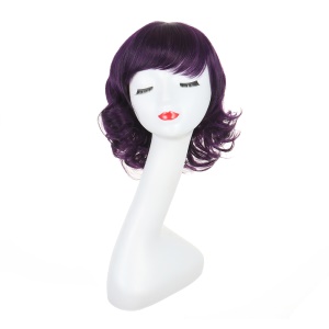 Perruque synthétique sans dentelle  cheveux bouclés