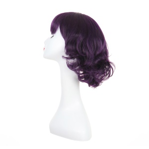 Perruque synthétique sans dentelle  cheveux bouclés