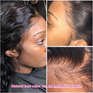 Cap de Perruque cheveux noir bouclée en fibre synthétique 14pouces