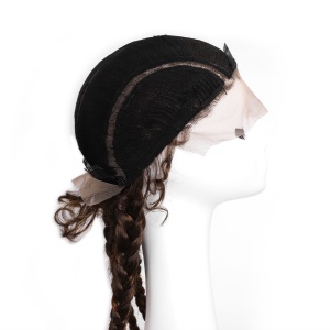 Perruque synthétique aux cheveux tressée