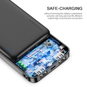 Floveme Alimentation mobile grande capacité noir type universel