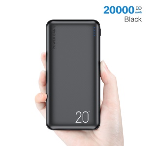Floveme Alimentation mobile grande capacité noir type universel