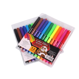 Set de stylos aquarelle avec boîtier en plastique de 12 couleurs