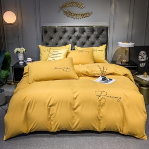 Literie en coton ensemble de 3 pièces (housse de couette + drap + taie d'oreiller)