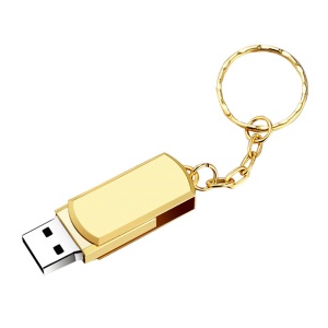 Clé USB métallique rotatif style porte-clé