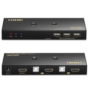 KL-201UH Commutateur HDMI KVM 2 entrées vers1 sortie 4K haute définition