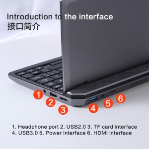 Dijo 7-X133 mini ordinateur portable avec écran tactile de 7 pouces quad-core
