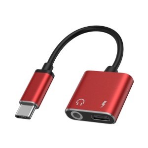 Adaptateur  Audio  3,5 mm- Type C 2 en 1  avec fonction de charge