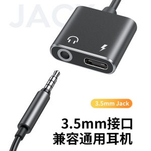 Adaptateur  Audio  3,5 mm- Type C 2 en 1  avec fonction de charge