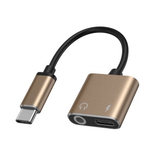 Adaptateur  Audio  3,5 mm- Type C 2 en 1  avec fonction de charge