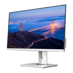 24pouce ordinateur de bureau rotatif tout en un (ordinateur+souris+clavier) Blanc