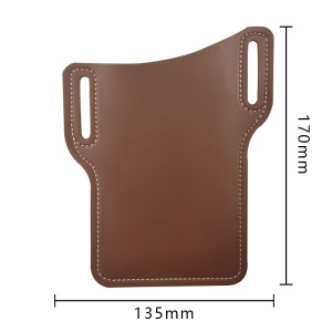 Pochette pour téléphone portable en cuir imperméable avec ceinture à porter