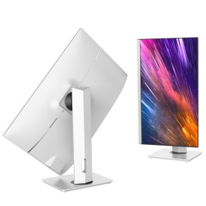 24pouce ordinateur de bureau rotatif tout en un (ordinateur+souris+clavier) Blanc
