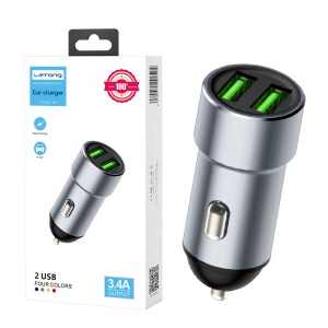 LETANG LT-CC-14 Mini Chargeur Voiture 3.4A double interface USB