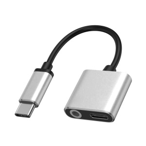 Adaptateur  Audio  3,5 mm- Type C 2 en 1  avec fonction de charge