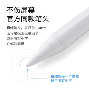 Stylet capacitif tactile pour ipad anti-fausse touche sensation d'inclinaison et de pression tête du stylo en POM