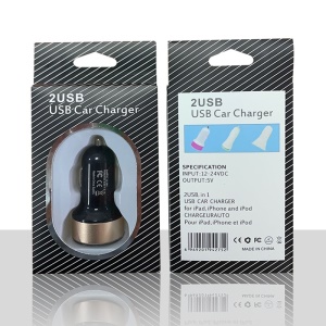 ZHONGXING Chargeur de voiture 3.1A double port USB LED affichage numérique