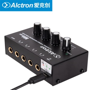 amplificateur de casque Quadruple sortie alimentée par USB Alctron HA4PLUS