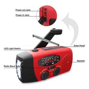 XSY088-WB Radio USB avec fonction de génération d'énergie manuelle