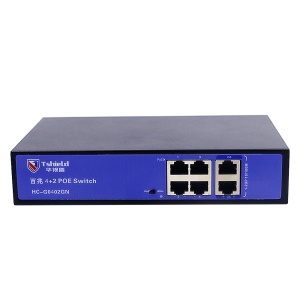 Huashidun Commutateur 100 mégaoctets 4+2 POE