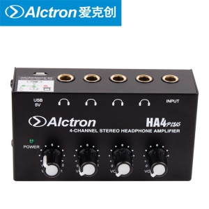 amplificateur de casque Quadruple sortie alimentée par USB Alctron HA4PLUS