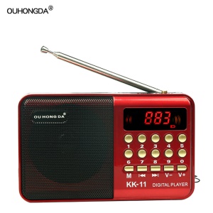 OUHONGDA KK-11 Radio portable avec fonction de l'enregistrement carte enfichable