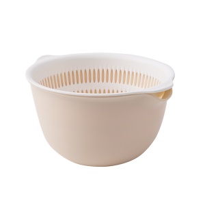 Panier à égouttement   en plastique 2 en 1