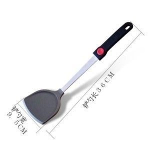 Spatule tête en silicone antiadhésif et manche en acier inoxydable