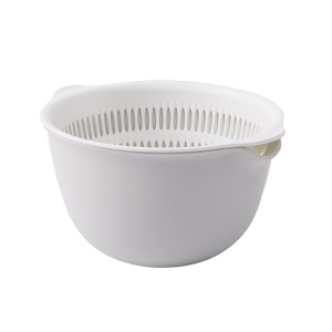 Panier à égouttement   en plastique 2 en 1