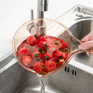 Récipient  à eau en plastique transparent épaissi à manche