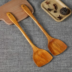 Spatule  antiadhésive en bambou et bois  39cm