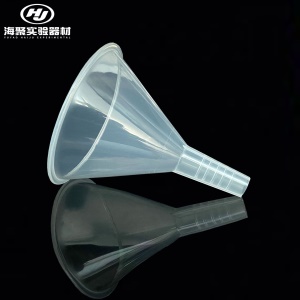 Entonnoir conique en plastique transparent