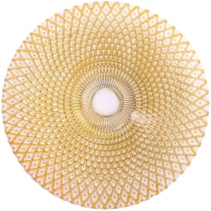 Assiette à manger en verre Ø 33cm de diamètre