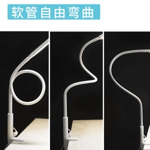 Lampe de table LED avec clip col de cygne en silicone flexible